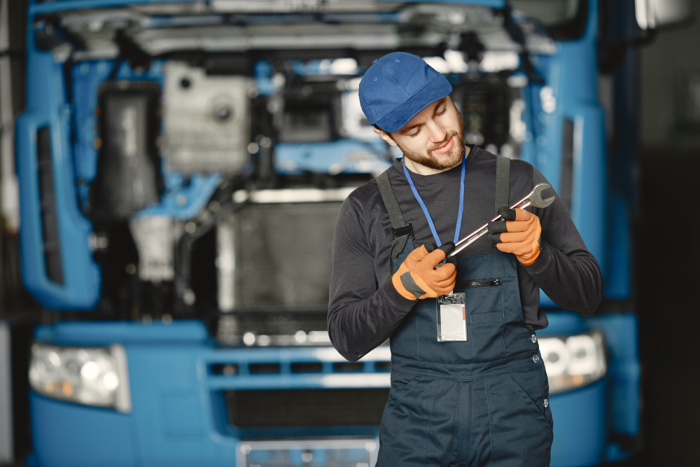 worker-uniform-man-repairs-truck-man-with-tools